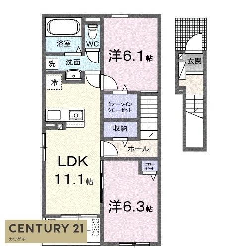 ベーゼン高洲一番館の間取り