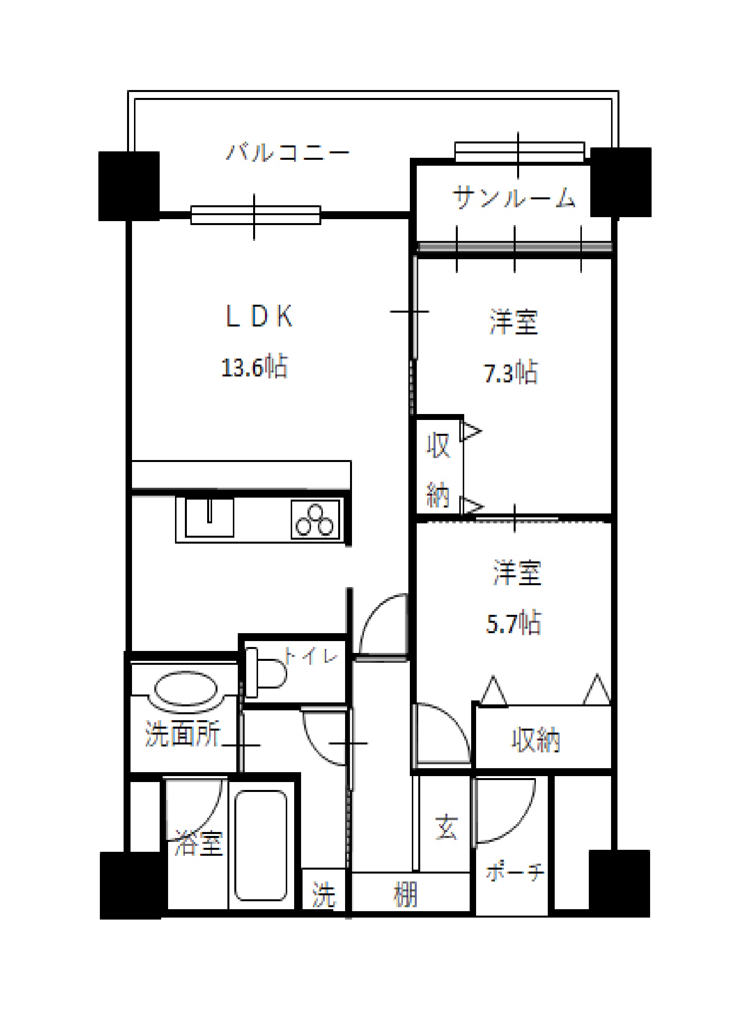 セントラルビューあおもりの間取り