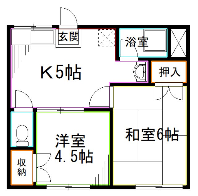 杉並区上荻のマンションの間取り