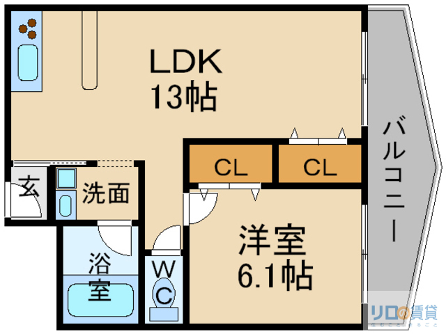 サウスＴＡＫＡＲＡＺＵＫＡの間取り