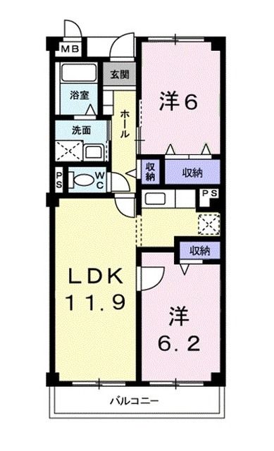 【ノースクワイル５の間取り】