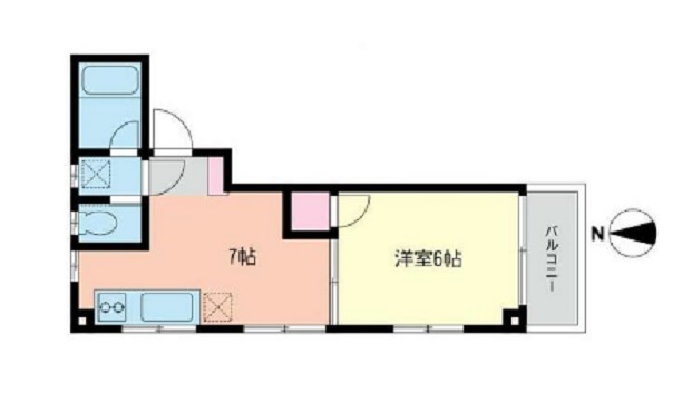 横浜市西区戸部本町のマンションの間取り