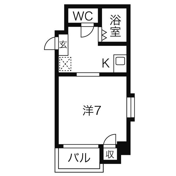 春日井市鳥居松町のマンションの間取り