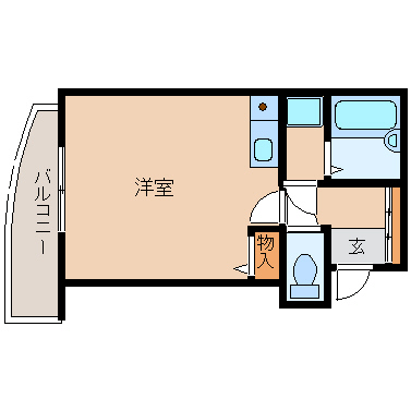 プレステージフジ出屋敷壱番館の間取り