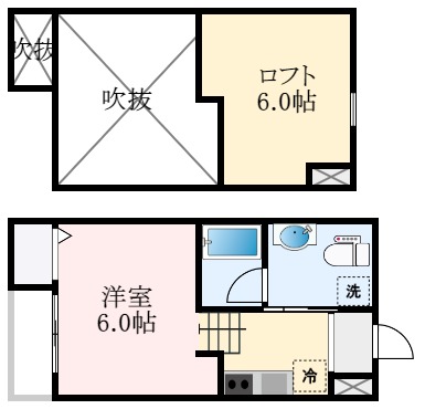 堺市美原区北余部のアパートの間取り