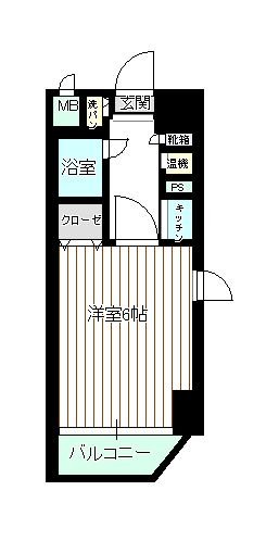 グランピアマンション鍋島の間取り