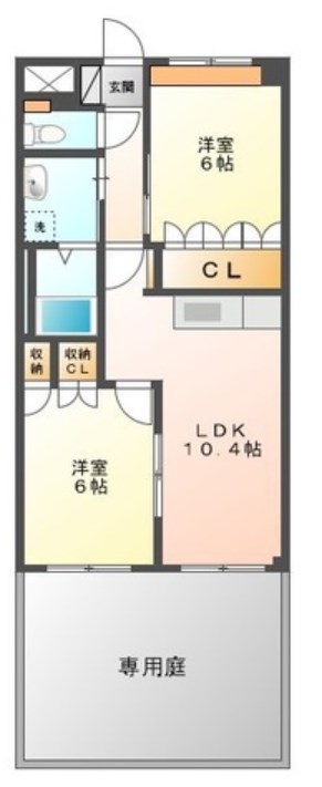 コーポラス北山の間取り