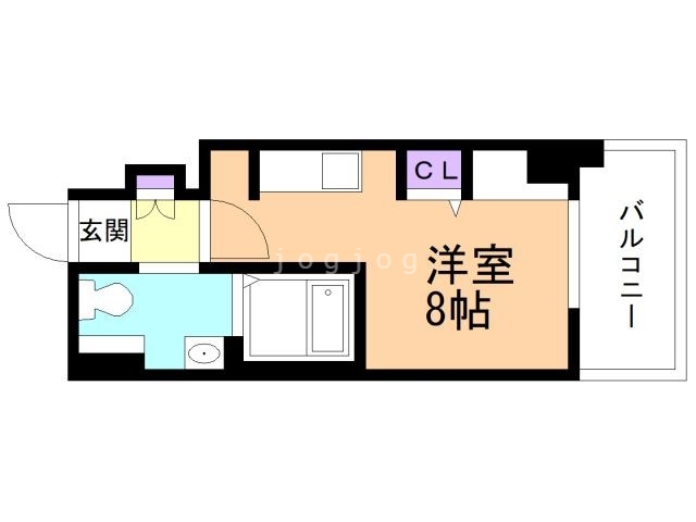 札幌市中央区北四条東のマンションの間取り