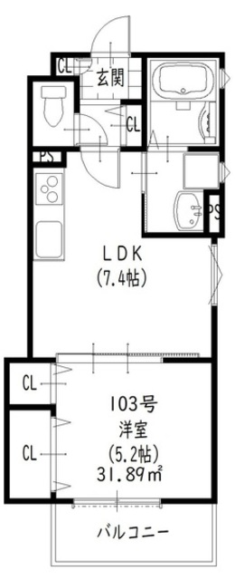 クリエオーレ百島の間取り