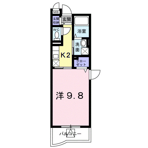 コンフォータブル西条の間取り