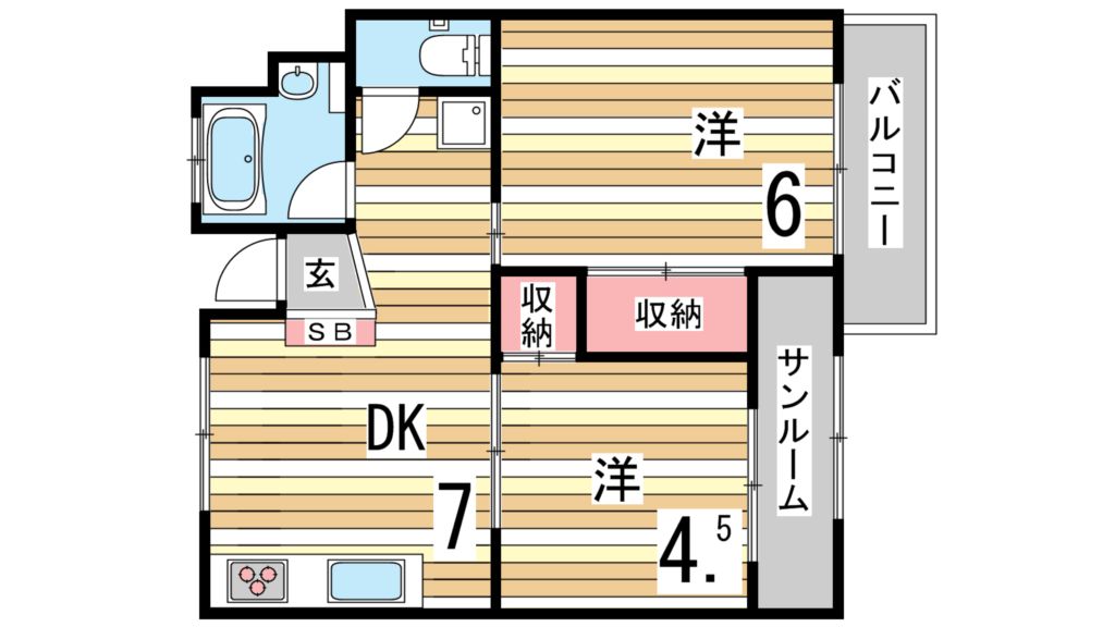 エスペランサ魚崎の間取り