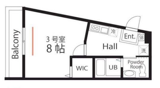 川崎市川崎区日ノ出のアパートの間取り