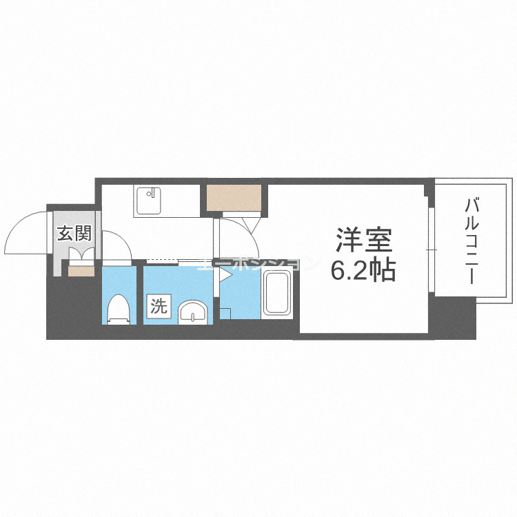 大阪市浪速区下寺のマンションの間取り