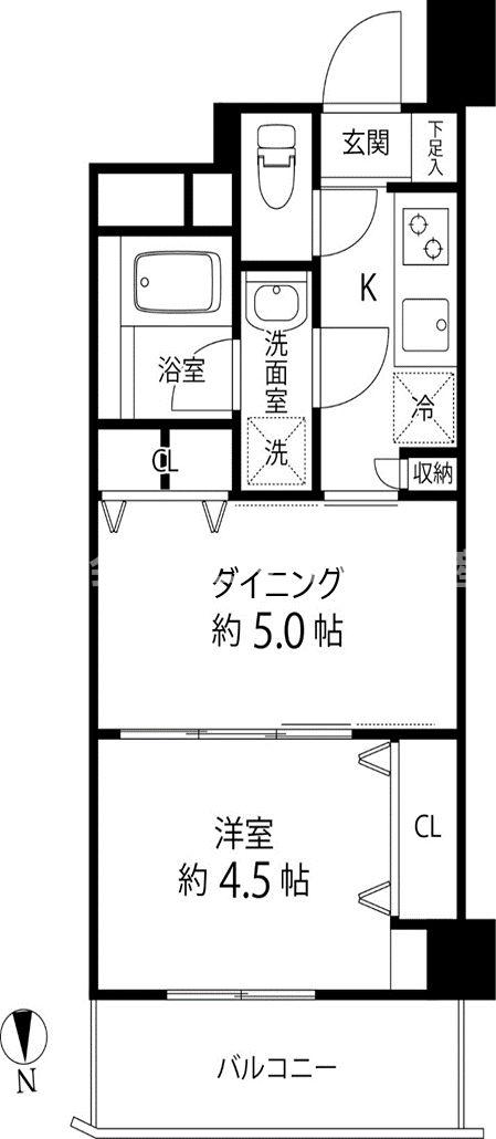 港区白金のマンションの間取り