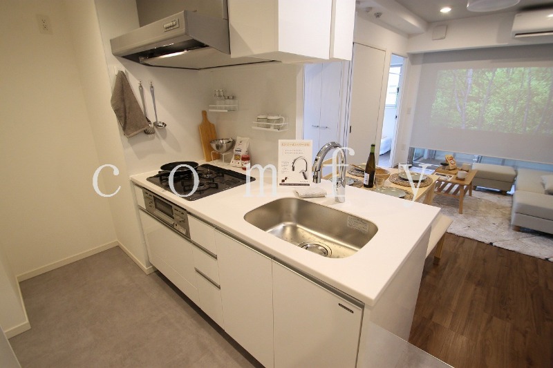 キッチン　タッチレス水栓のキッチン