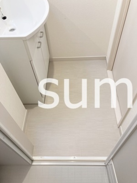 洗面設備　パウダールーム。