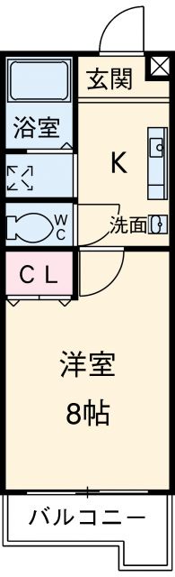 ティアラ八帖の間取り写真