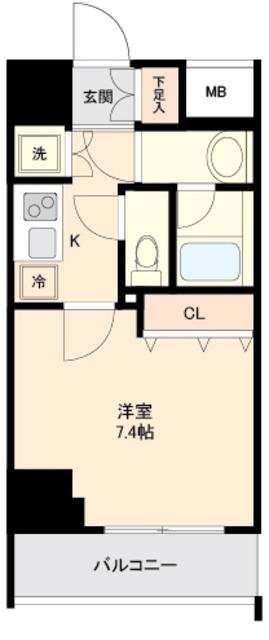 都営新宿線 大島駅 徒歩4分 14階建 築6年の間取り写真