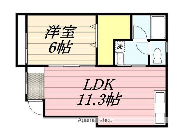 TJ船尾4の間取り写真