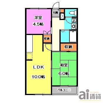 メゾンサニーベールの間取り写真