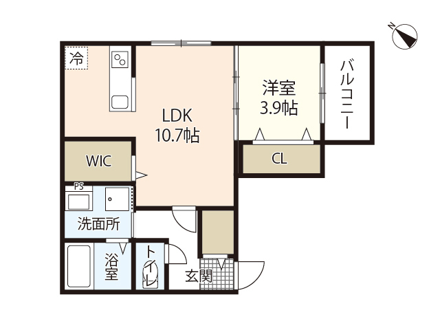 D5舟入南の間取り写真