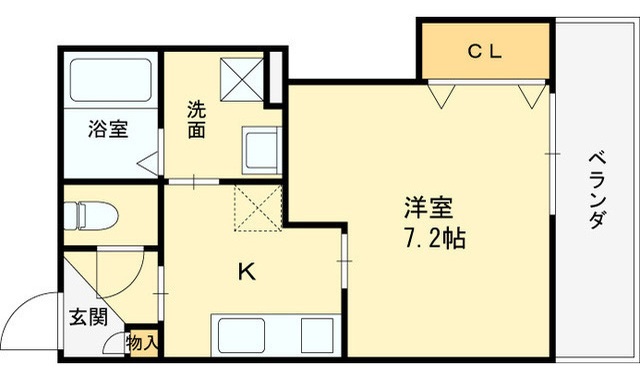近鉄南大阪線 今川駅 徒歩6分 3階建 築1年の間取り写真