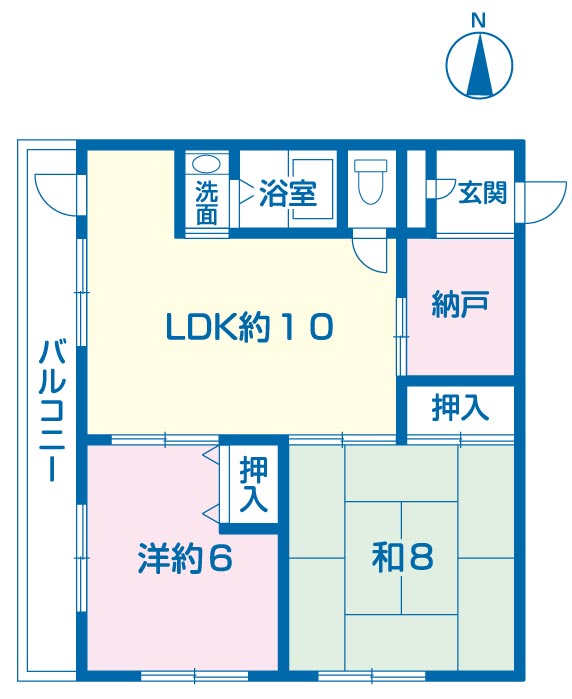 金川アパートの間取り