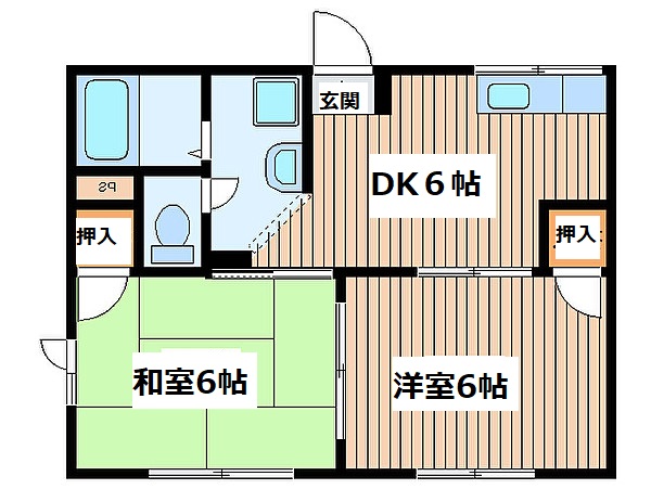 クレスト弥生台　A棟の間取り