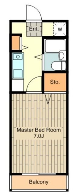 国立市北のマンションの間取り