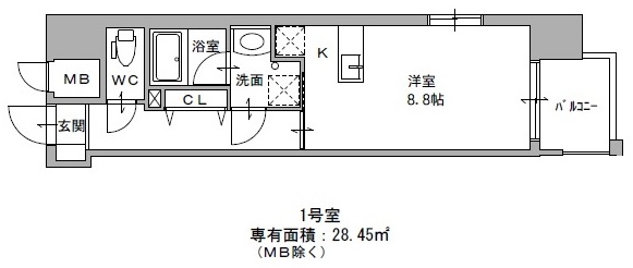 ミュゼ　海老山の間取り