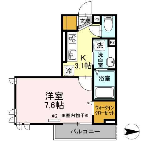 東京都国立市東４（アパート）の賃貸物件の間取り