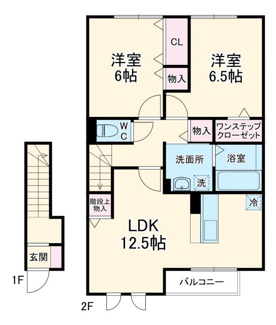 豊田市河合町のアパートの間取り