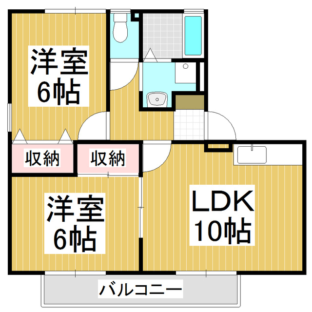 ハイカムール沢村の間取り