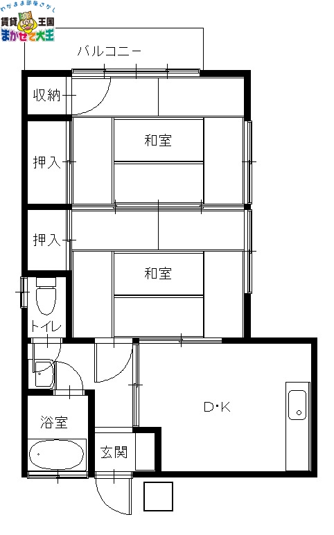 柳谷アパートの間取り