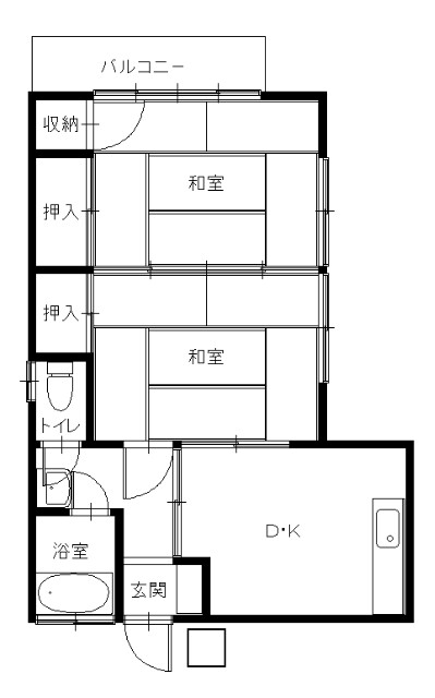 【柳谷アパートの建物外観】