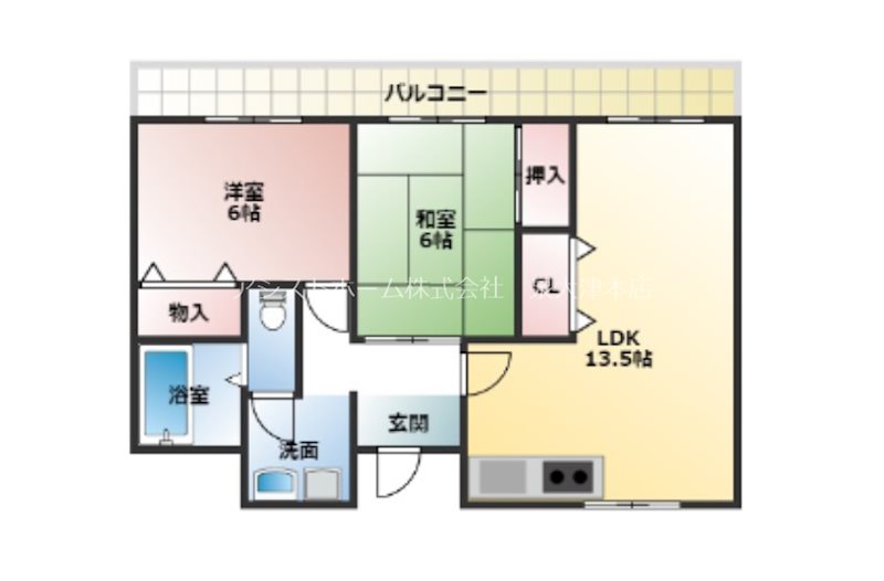 サントピア綾園の間取り