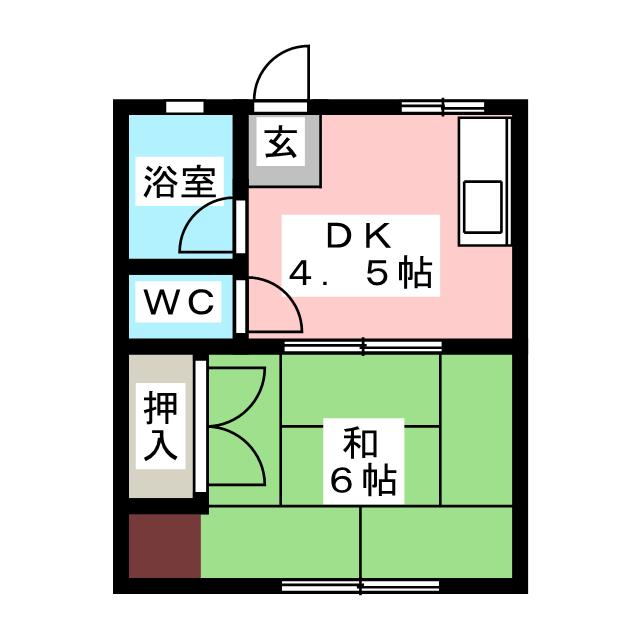 シティハイム城南Ｅの間取り