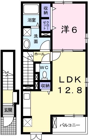 相生市双葉のアパートの間取り