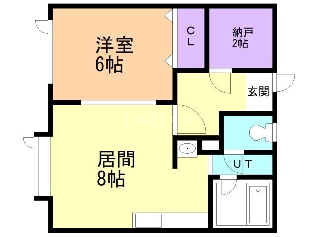 中川郡本別町北のアパートの間取り