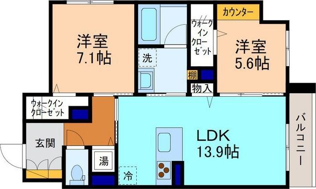 トゥールモンドルポの間取り