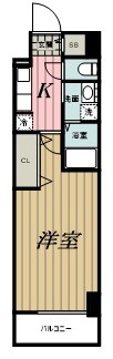 千葉市中央区問屋町のマンションの間取り