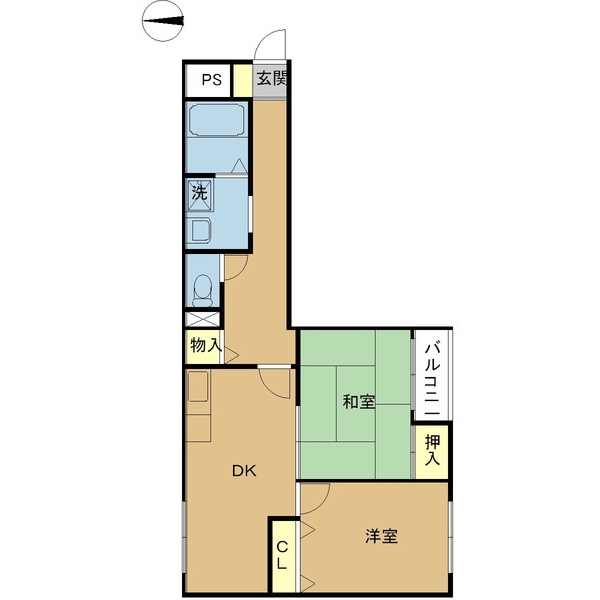 かどマンションの間取り