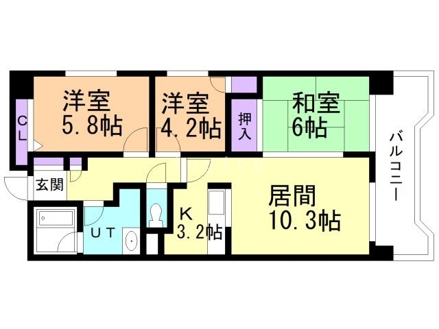 アジエステート大通西プラザの間取り