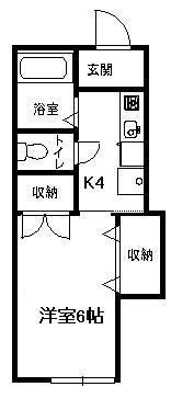 平塚市御殿のアパートの間取り