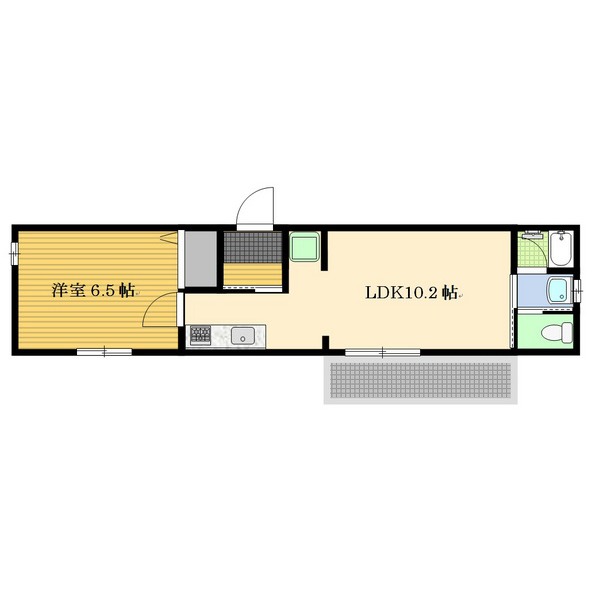 長崎市本原町のマンションの間取り