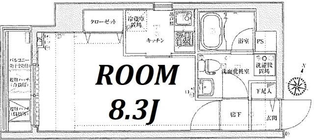 スパシエルクス赤羽の間取り