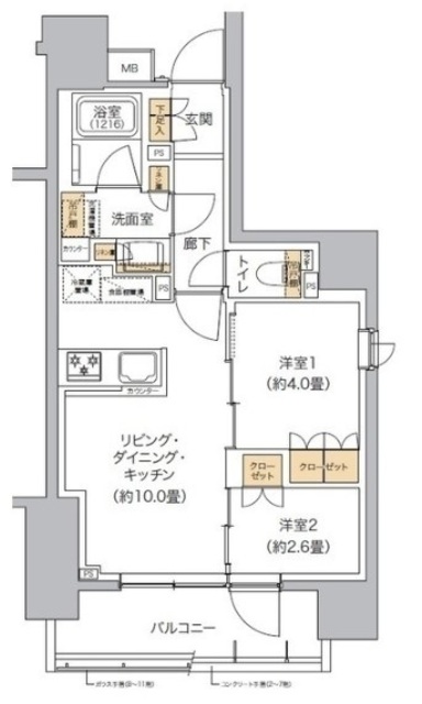 リビオメゾン東池袋の間取り