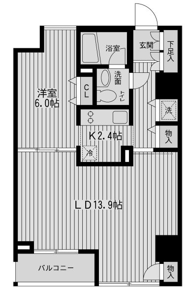 ウィルテラス千歳烏山の間取り