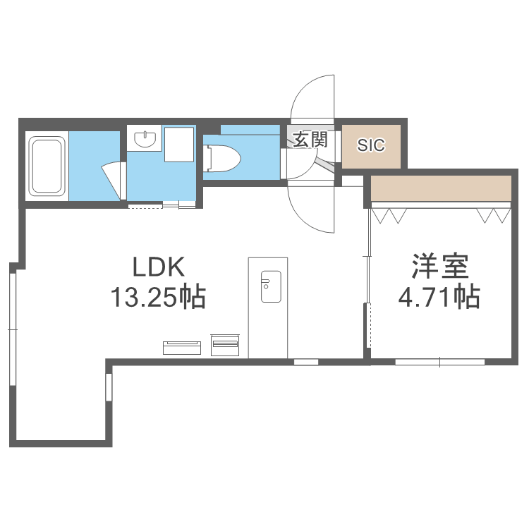 フォレスタ琴似の間取り