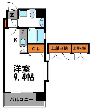 【福岡市中央区舞鶴のマンションの間取り】